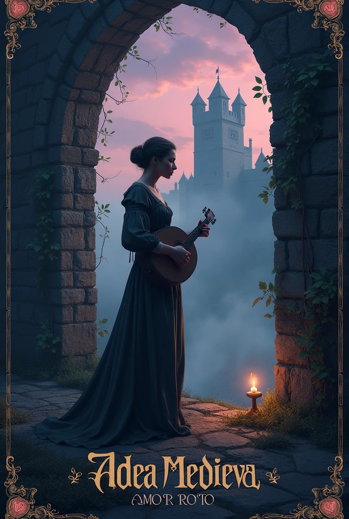 Album cover for a band called Aldea Medieval and the album will be called AMOR ROTO