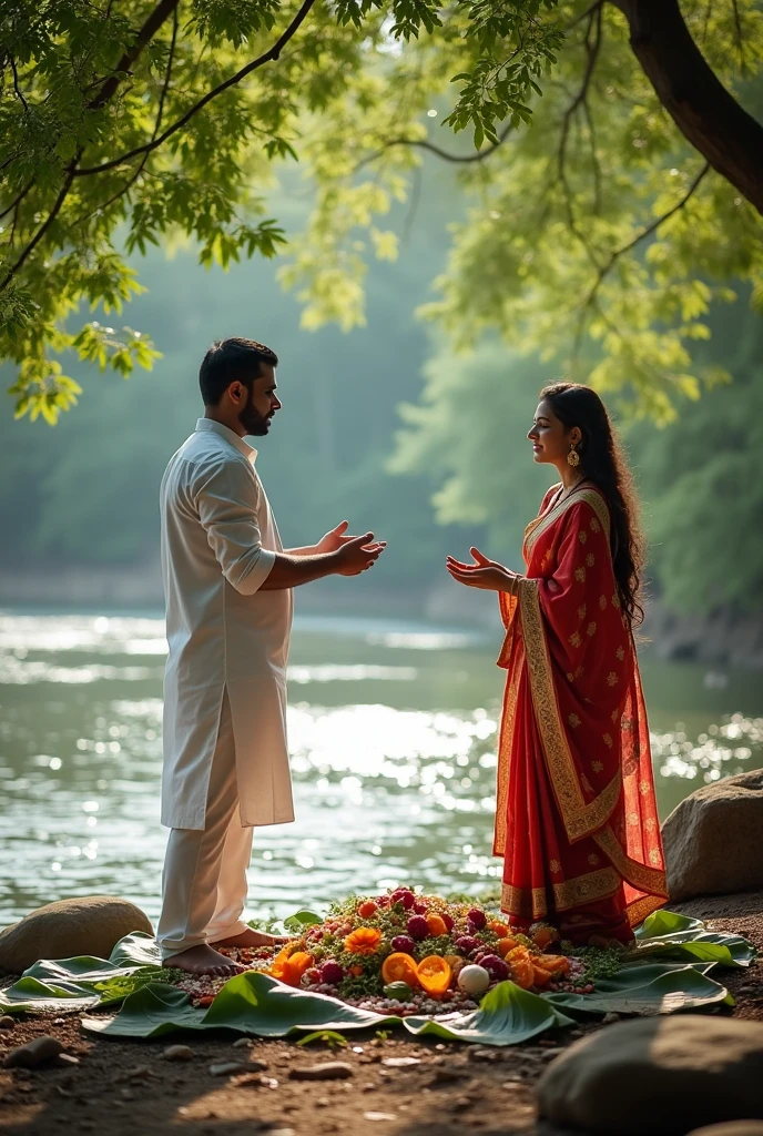 Pind daan with 2,3 people husband wife