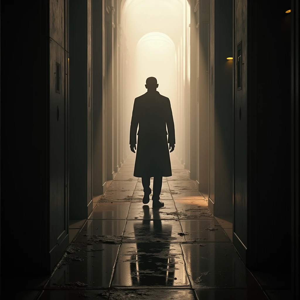Create an image of a spectacular mockup of a very important scene from the book The Invisible Man that looks realistic and beautiful