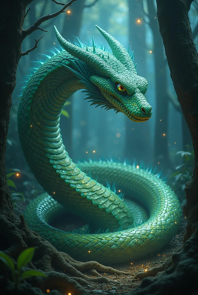 Ancient gaint Snake 18 years old with stand ,using magic