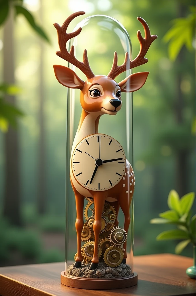 deer tube clock