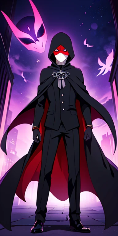 Full body, beautiful eyes , 1 boy , full body , cute boy , anime style , handsome eyes , (standing up) ,boy, (Phantom Thieves typically wear dark, sleek outfits that allow them to blend into their surroundings. Their attire is often adorned with masks or hoods that obscure their faces, adding to their mysterious persona. Some might even wear capes or cloaks that flutter dramatically as they make their escape..)