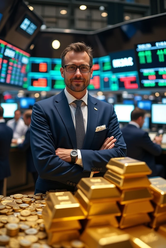 money, gold, stock market
