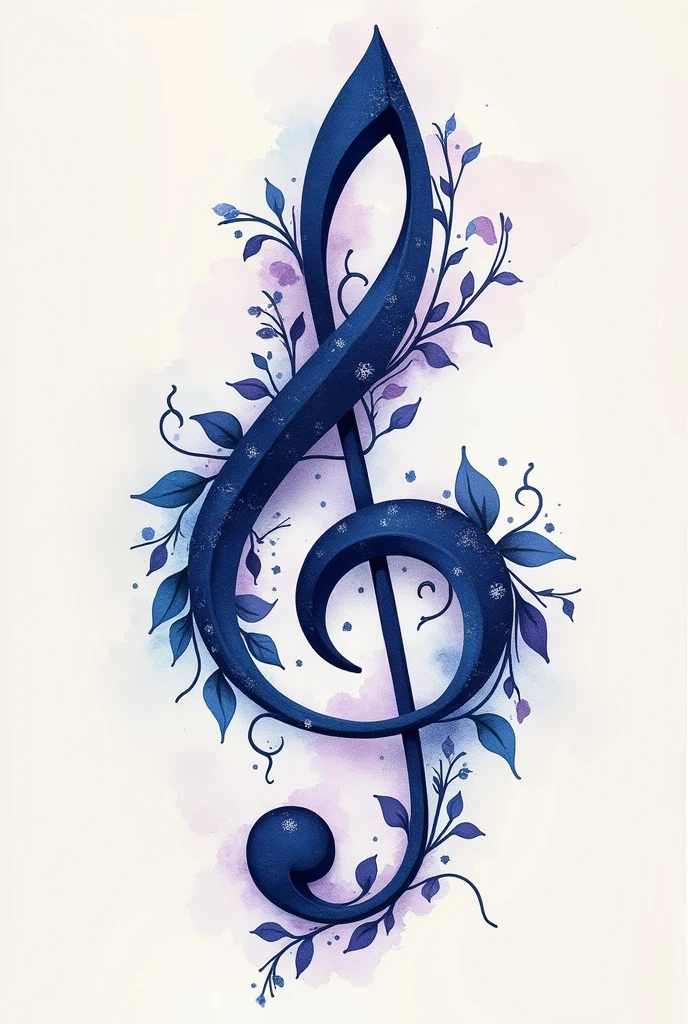 Create a tattoo of a musical G clef