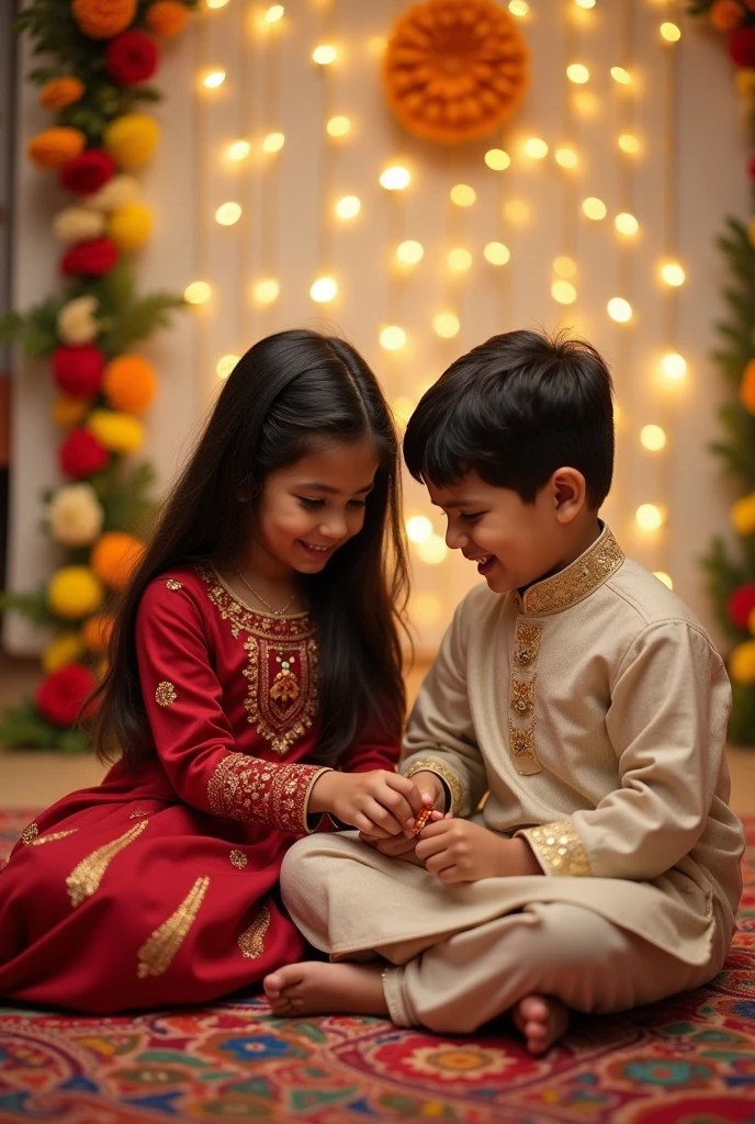 Rakhi photo of brother and sister