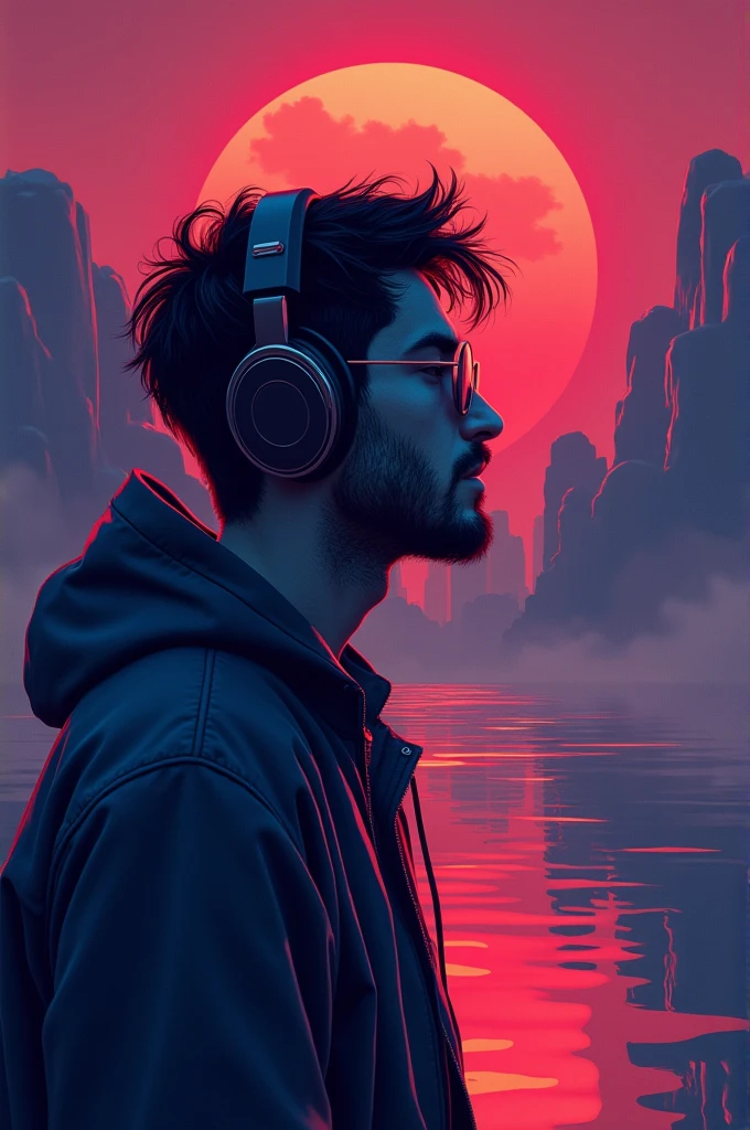 Music cover for lofi beats (man) (chill)
