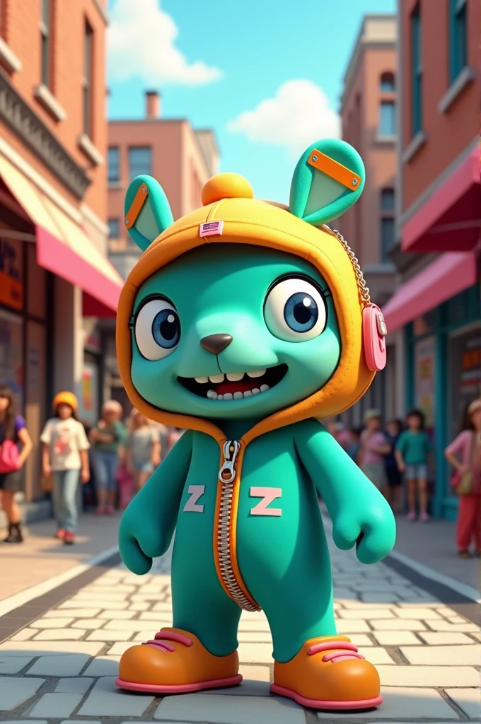 Mascot for clothing brand named zeepty