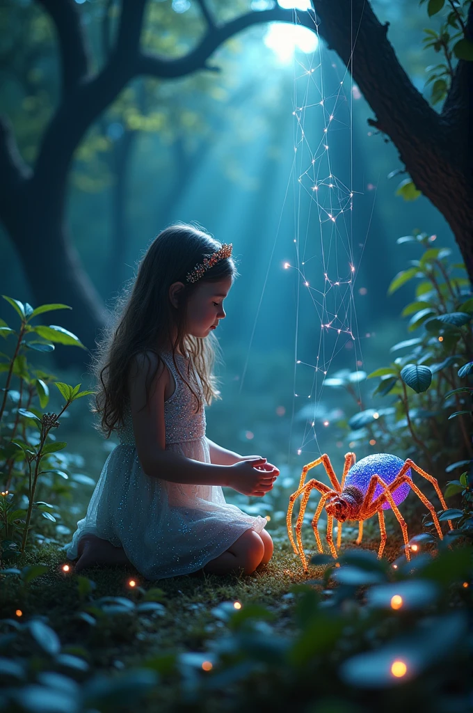 Spider and the girl