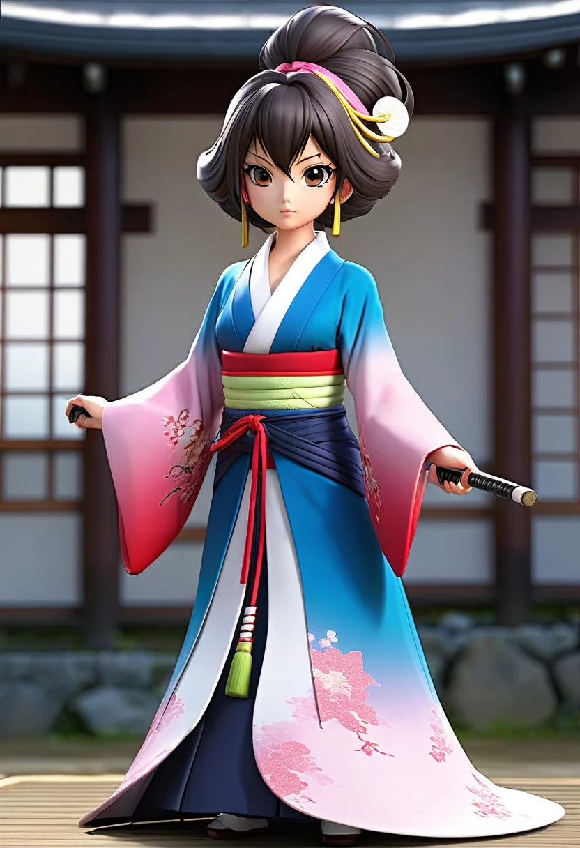 Shinsengumi costume、Full Body、Big Breasts、Standing posture