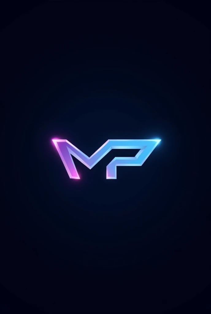 Gaming minimalist logo of name "MP" , MIDNIGHT POWER