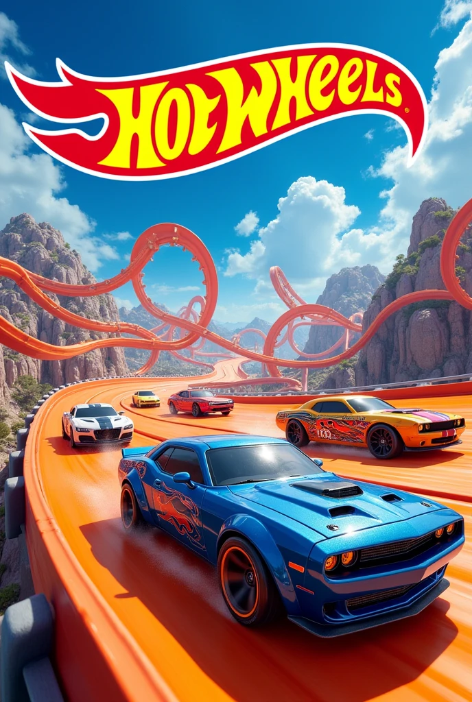 Un folleto con hot wheels y que en el logo de hot wheels diga Jeremy's
