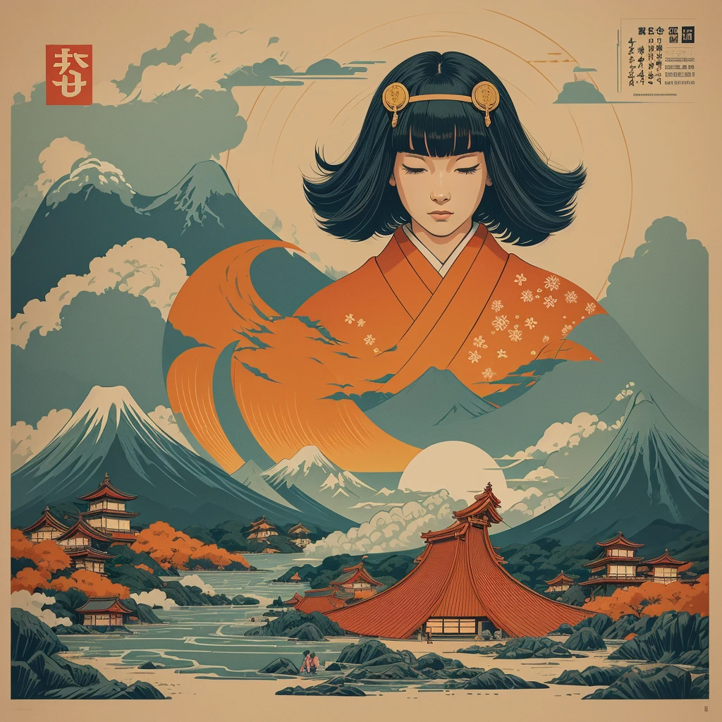 Iconic illustrations of Japan、Three elements