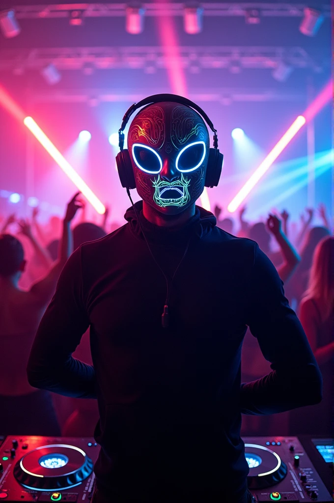 DJ with a helmet