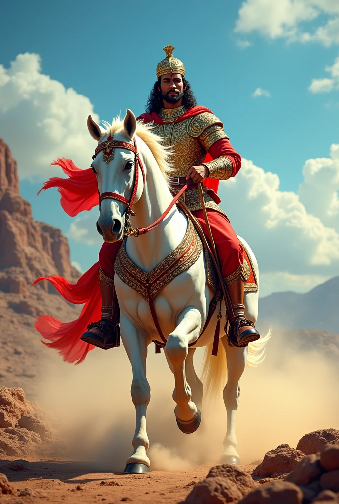 Maharana Pratap with his horse