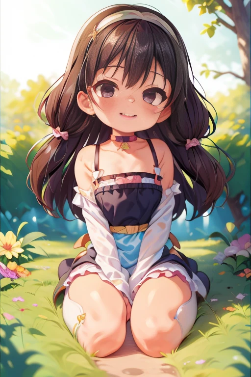 "(((Fun and fun))), (Young fat girl) Enjoy a sunny day in the vibrant fields, (Transparent apron、Pink boots、I don't wear underwear.) Enjoy refreshing watermelon slices. long curly hair eats watermelon."Side view of the site, perfect quality, clear focus(Chaos - by the sea:0.8), (masterpiece:1.2) (realistic:1.2) (bokeh) (highest quality) (skin details:1.3) (intricate details) (8k) (eye) (sharp focus), cartoon characters, secondary elements, anime big breasts, Luminousism highest quality、table top、1 girl、big and full breasts、dirty body、get down on all fours、Close-up、blush、Kamimei、While watching this、cute anime illustration、beach、