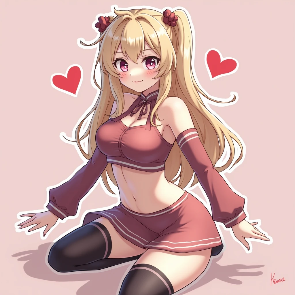 Anime girl tight clothing cute