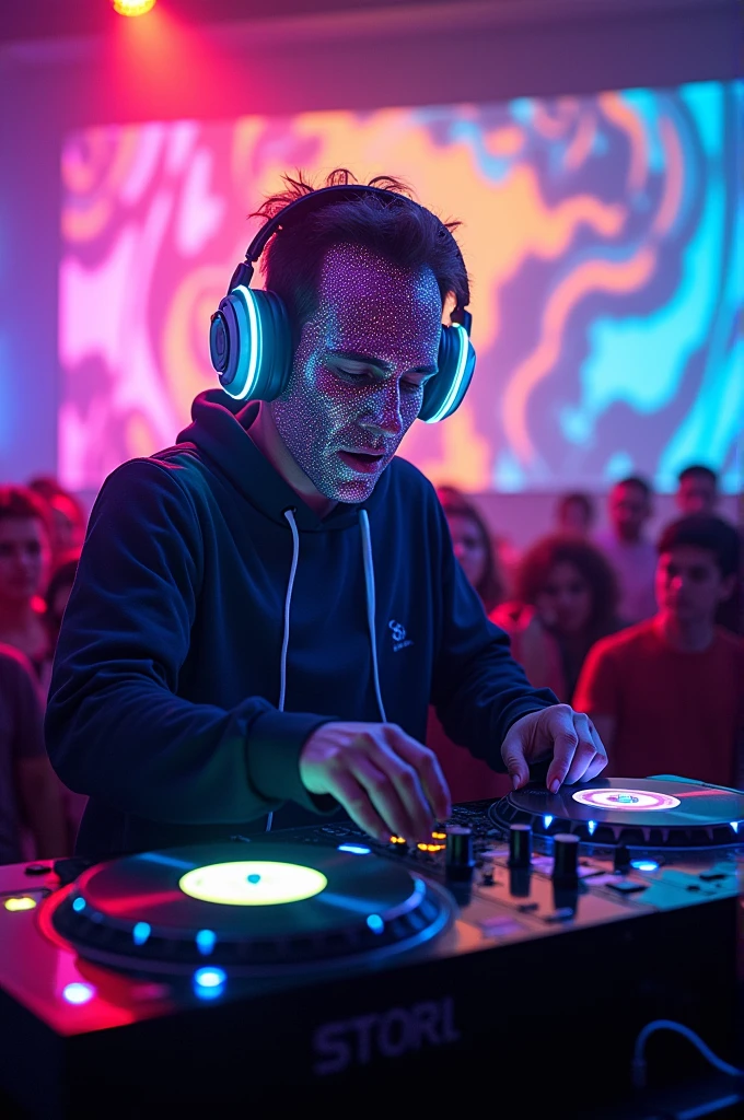 Character-headed DJ