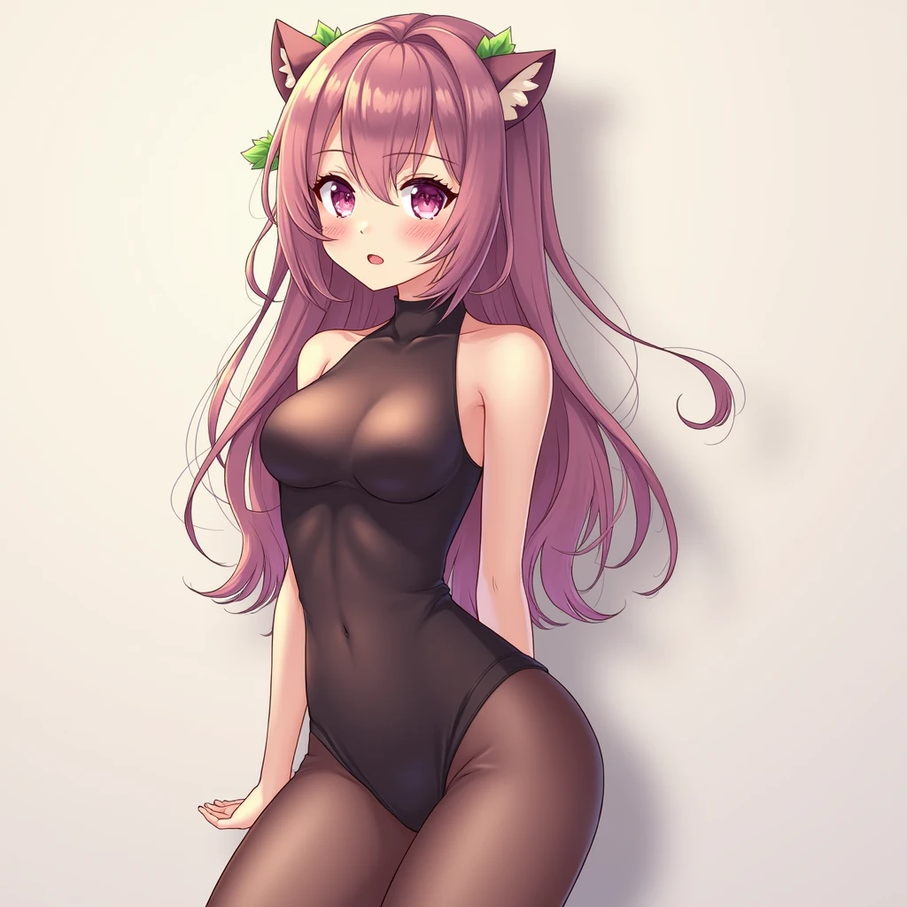 Anime girl tight clothing cute 
