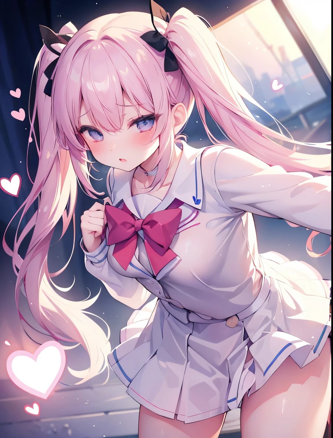 high school girl　Creampie　　Twin tails　Cheer Dance　sex 　Being raped　Climax　semen　naked　Feels good　heart　Embarrassing　blush　Leaning forward　Brat
