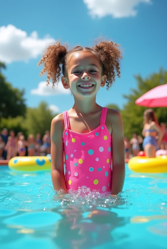 Elementary school girl,Swimwear