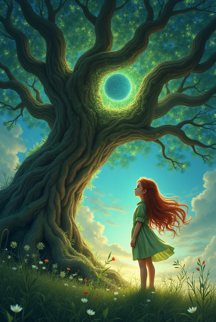 A gur dreamed of the Enchanted Oak. In her dream, the tree spoke to her that tree spoke to her and the girl also listen to the tree