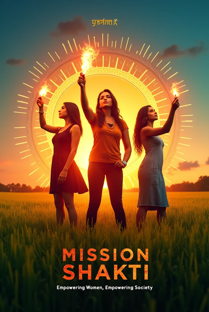 Title : Mission shakti : empowering women, empowering society 

Image : eak strong or confident women a photo, hath me eak fire ya diya pakadkar.

Tagline: -"shakti hai, badlaav layegi"
-  "empowering women, empowering nation"
- "shakti: The Power to change"