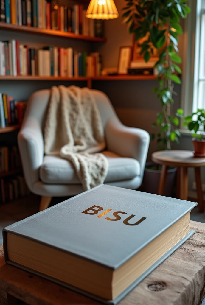 Book with a gray cover titled "BISU"
