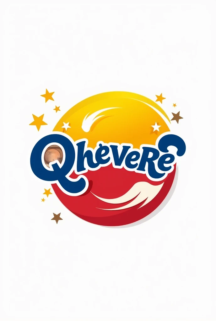 Logo for a Venezuelan fast food company called Qchevere, taking the Venezuelan flag as a reference