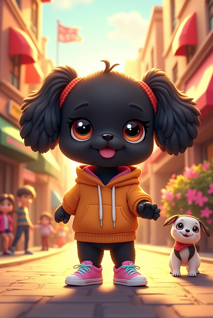 Humanified st pet shop black shih tzu puppy