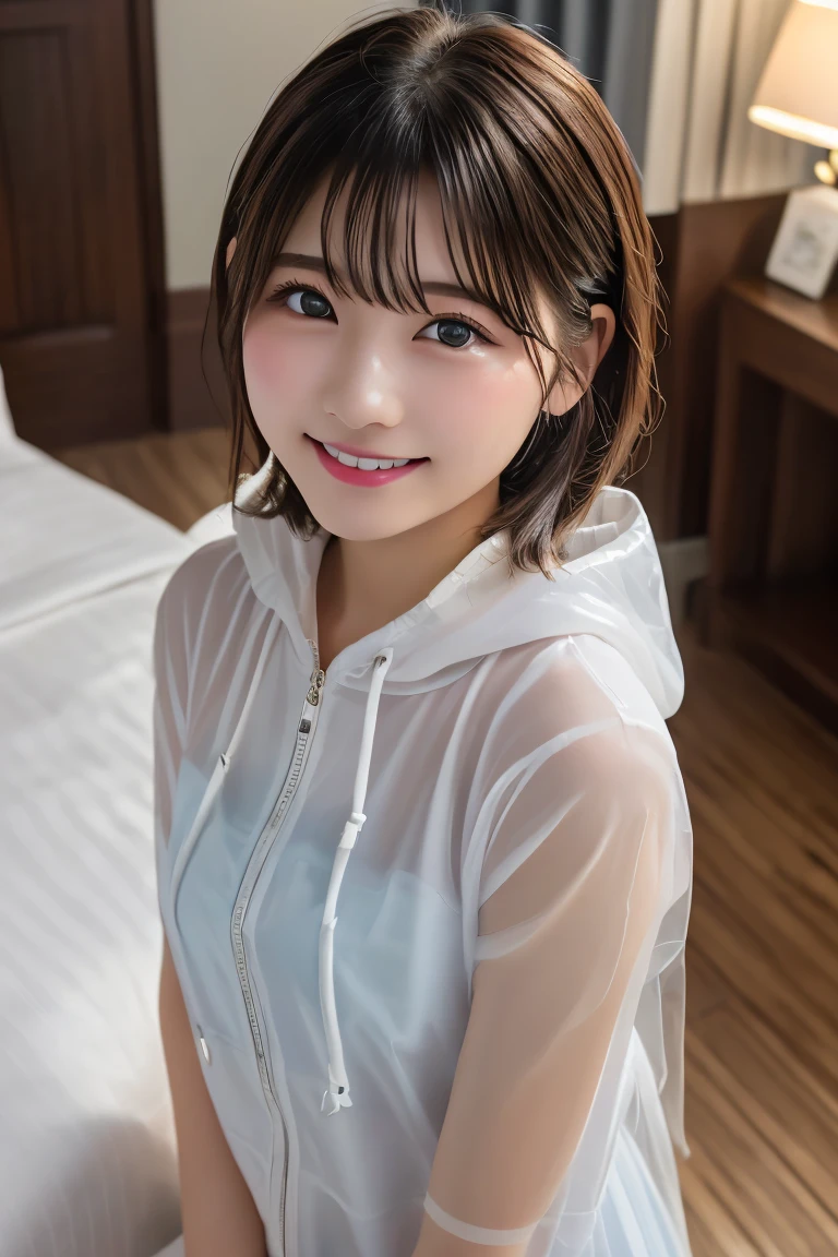 ((()))、(((16 years oldhigh school girl)))、(((A charming face)))、(((Young face)))、(((beautiful girl)))、(((A beautiful woman)))、Beautiful woman、Cute woman、((Innocent face))、((Smile))、((Ultra-detailed face))、((Detailed lips))、((Detailed eyes))、((double eyelid))、(((Beautiful Face)))、(((Beautiful, well-shaped eyes)))、(((Beautiful, well-shaped lips)))、Very Short Hair、ponytail、Pixie cut、BREAK、BREAK、(((Wearing a raincoat)))、Off the shoulder、BREAK、8 heads、(((slender)))、(((Slim body)))、(((Thin body)))、(((Slim woman)))、Flat Chest:1.4、BREAK、Photographic quality、Natural light、(フォトRealistic:1.4)、(Highest quality:1.2)、(Ultra-high resolution:1.2)、8K、RAW Photos、Realistic、High Detail、Film Grain、Detail Skin、Symmetrical、Delicate skin、Real human skin、pores、Super detailed、Detailed、(masterpiece : 1.2)、Thin face、Sharp Face、Small Face、Small face、Narrow shoulders、Small shoulders、Small shoulders幅、Slim shoulders、Narrow shoulders幅、Beautiful Japanese Woman、Beautiful Korean Woman、Slim womanモデル、Young Gravure Idol、Realistic young gravure idol、Young Sensual Gravure Idol、Young Pretty Gravure Idol、Japanese Model、Young Gravure Idol、(From the knee up) 、arms behind back:1.3