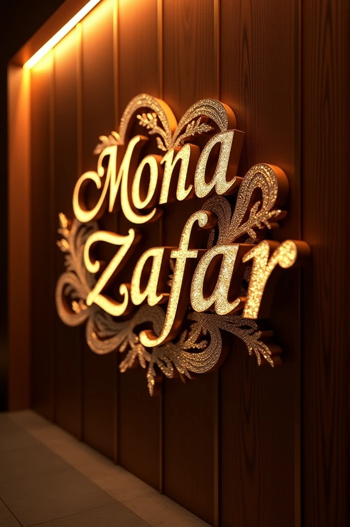 Sign of Mona Zafar name