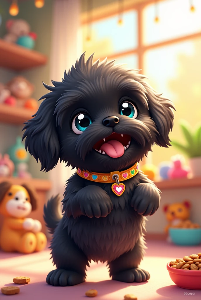 Humanified st pet shop black shih tzu puppy