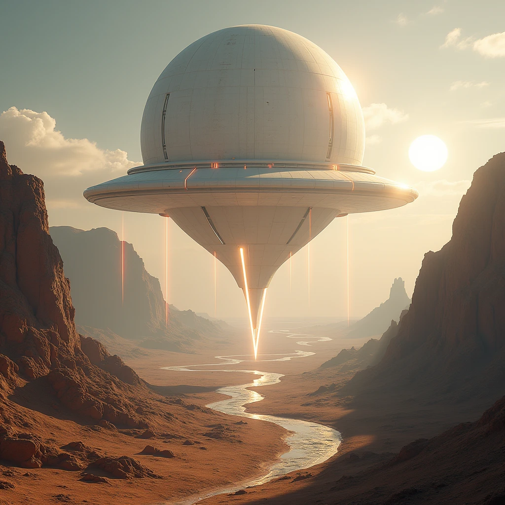 ethereal fantasy concept art of a floating monolithic alien  structure, futuristic, (laserbeams shaped like an ((infinity:1.6) symbol:1.2):1.1), scifi, highly detailed, photorealistic, dynamic angle, intricate detail, hyper-realistic, arid rocky planet, futuristic transportation, on another planet, futuristic utopia,  alternative living, alternative transportation, high quality, exciting mood,  euphoric atmosphere, (otherworldly, alien:1.5), not from this world, simple background, dry, two suns, image size (3000X3000pixels)