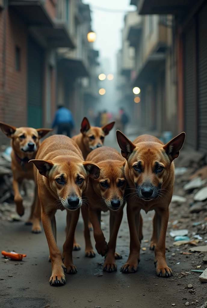 Street dogs in very bad condition 