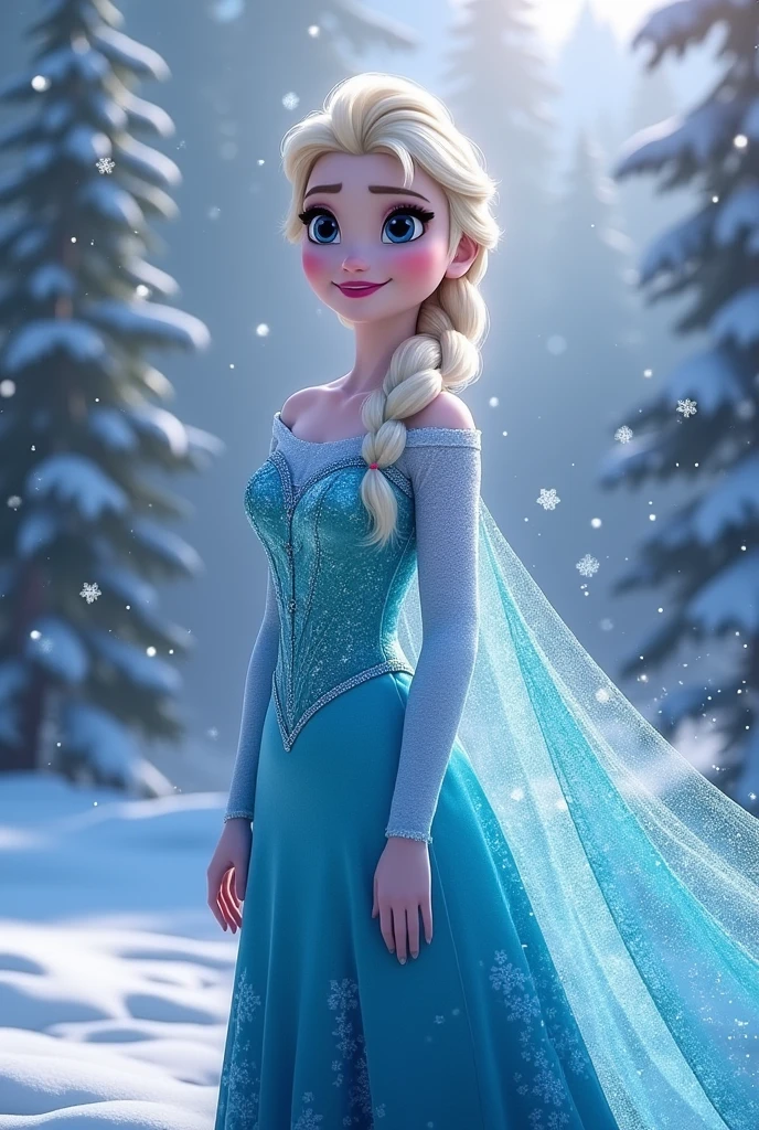 Frozen elsa smile full body