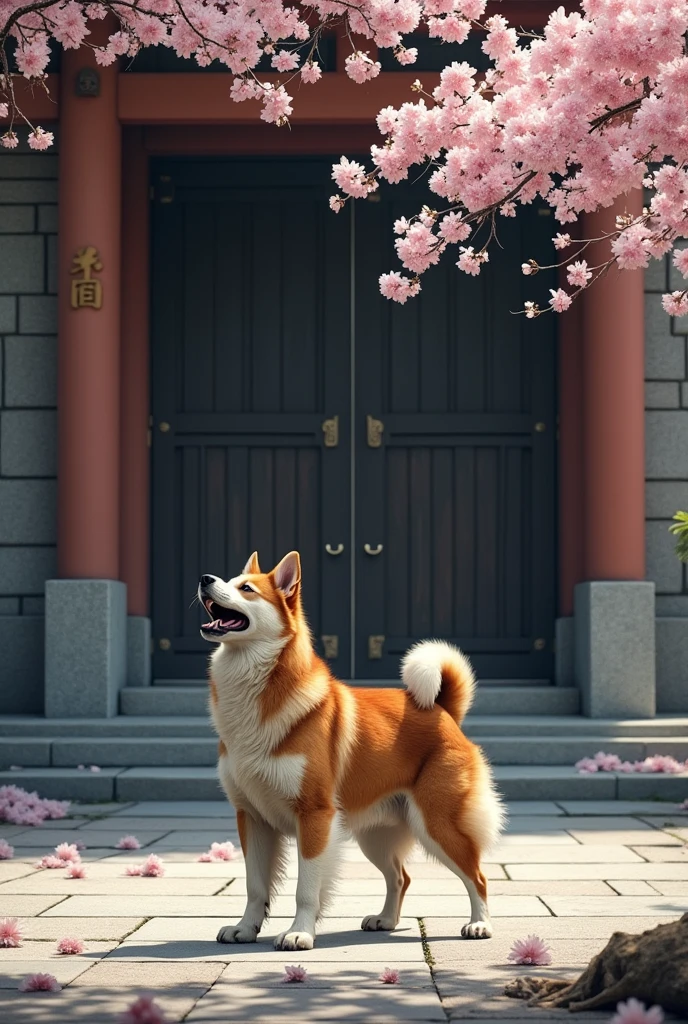 There is only one dog barking in front of the Yasukuni Shrine in Japan，and there is dog shit all around，Like a toilet