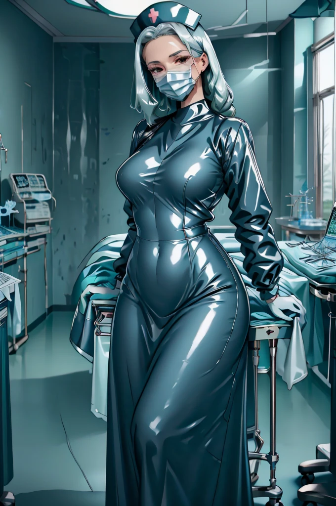 nurse uniform,hospital, latex nurse suit,nurses,busty,elbow gloves,labcoat,black hair woman,red eyes , gigantic ,medical instruments,asian nurse,two nurses,speculum,examination room,oversize ,big ass ,strap on, lay on table ,legs spreaded,giving birth,gyno chair , dentist,Milf,latex,black uniform,oversize breasts