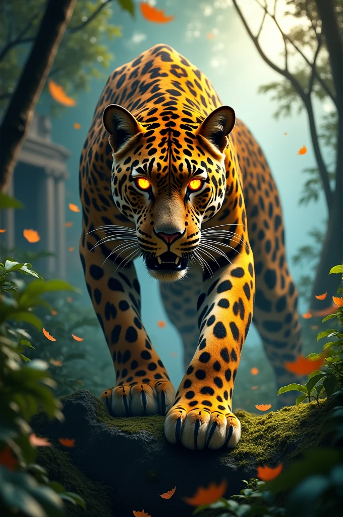 Big Leapard like fire eye and dengerous looking