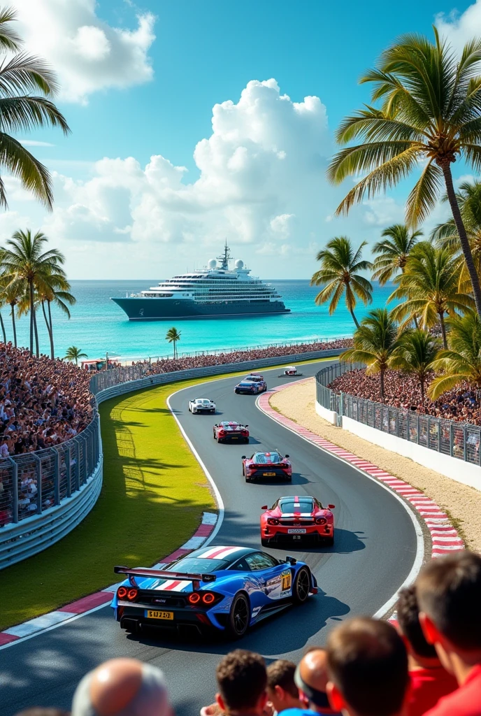 Create a racetrack similar to the one in Miami