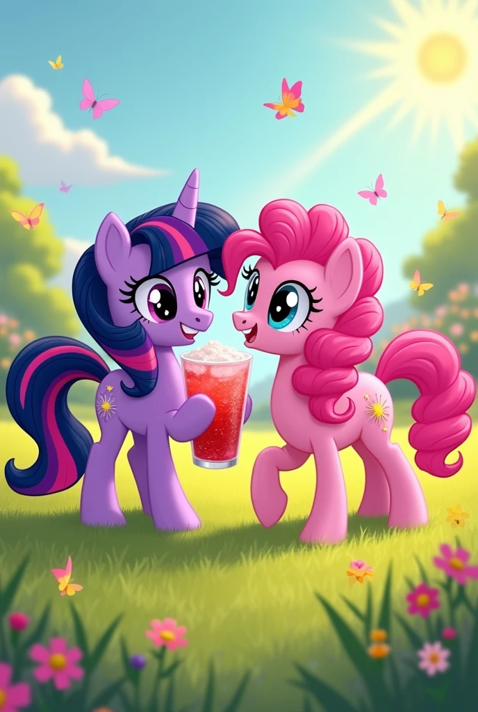 Mane Six 6 GIF:*BerryStraw Drinking Mouth My Little Pony*