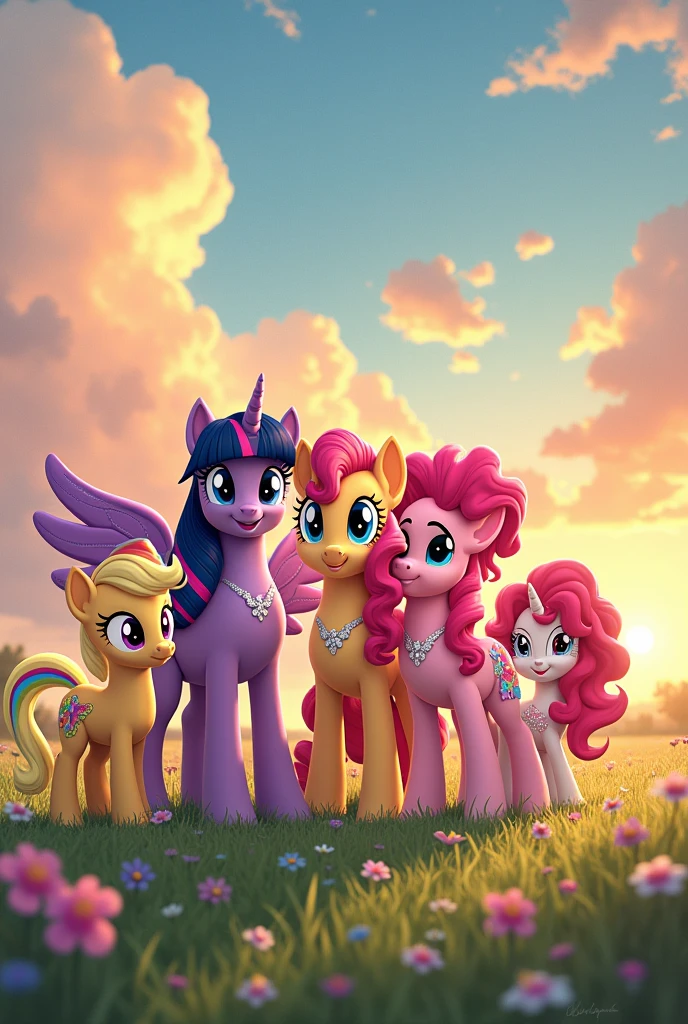 Twilight Sparkle:My Name is Twilight Sparkle i'm Alicorn Girl! Fluttershy:اسمى هFluttershy أنا فتاة مجنحة! Rainbow Dash:اسمى هRainbow Dash أنا فتاة مجنحة! Pinkie Pie:اسمى هPinkie Pie أنا فتاة قفز!!! Rarity:My name is Rarity I am a unicorn pony! Applejack:My name is Applejack I am an apple pony!