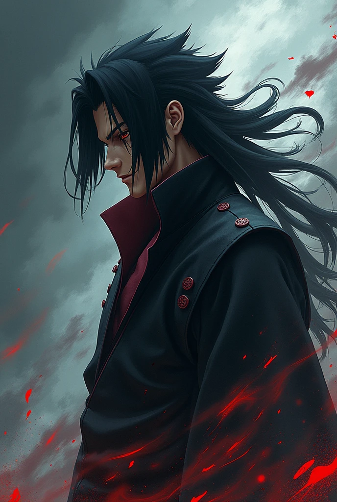 Madara uchiha side face