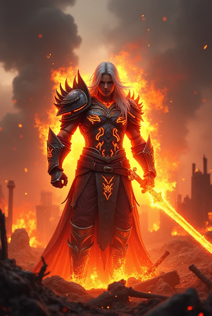 Free fire Ragnarok bundle in flames