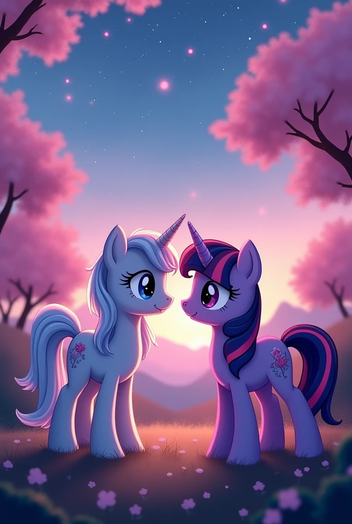 Dusk Shine:Twilight Special! and Twilight Sparkle:๐! Love!โบ*Blushes Blushies Blushing*