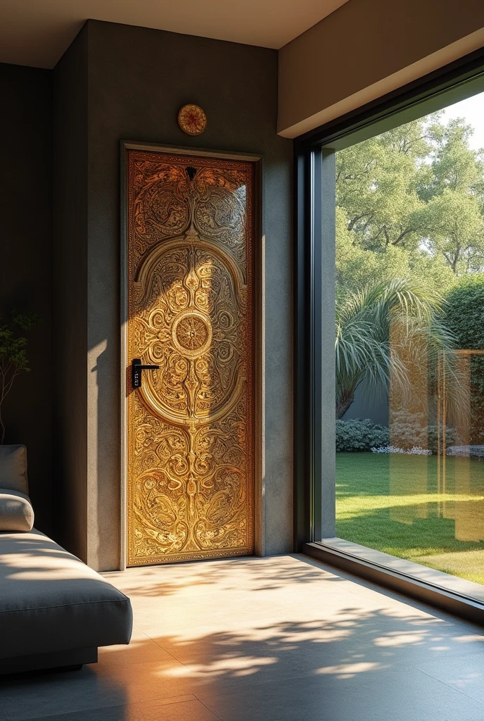 A magical door that can take you anywhere, in a modern house