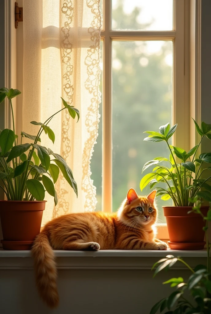 Cat in the sun