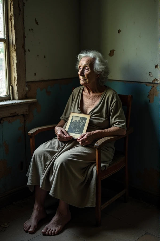 An old poor woman shocking images