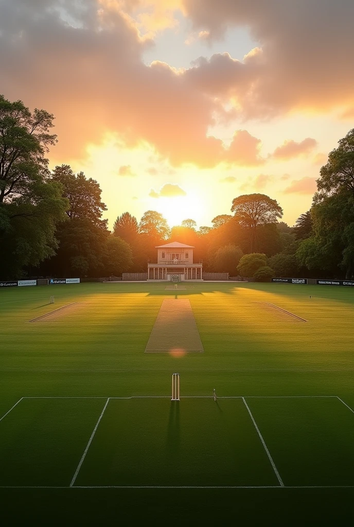 Cricket ground without players