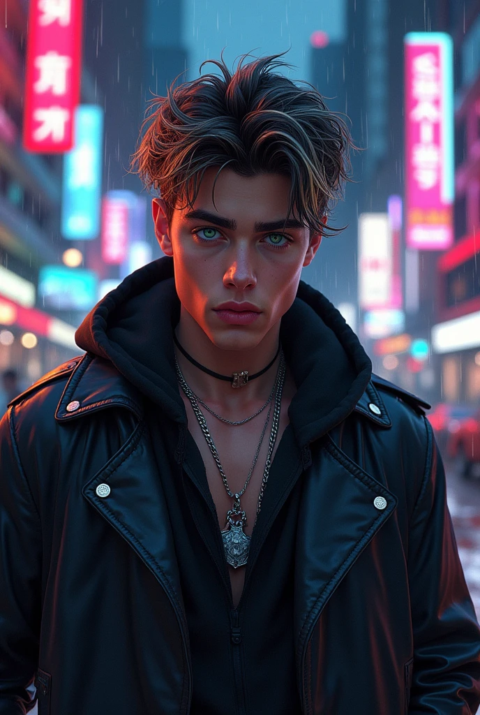 justin bieber merged with zayn malik, aaron taylor-johnson, timothée chalamet and evans peters