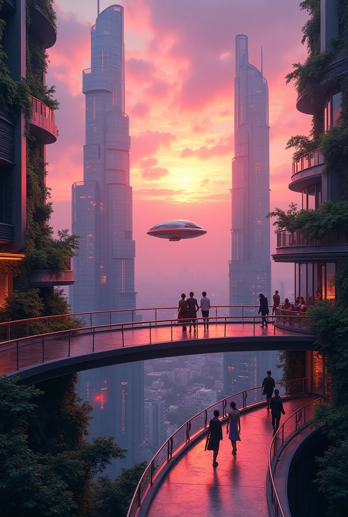 Sunset in the future